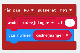 Vis og ændr antal omdrejninger