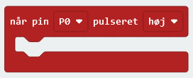 Når pin P0 pulseret høj